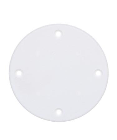 Seachoice Marine Boat Cover Plate, Arctic White, 4-1/8 in. Outer Diameter
