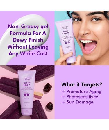 Hybrid Lightweight Gel Sunscreen SPF 50 PA++++ | Water Resistant Niacinamide & Blackberry Extract | Non-Greasy No White-Cast | All Skin Types | Cruelty Free - 50g - Buy Online on GoSupps.com