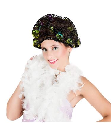 2 Pieces Cotton Triangle Hair Net for Rollers - Black | Women's Mesh Sleep Hair Net | Triangular Hair Setting Net - 35 x 35 x 57 Inches - Buy Online on GoSupps.com