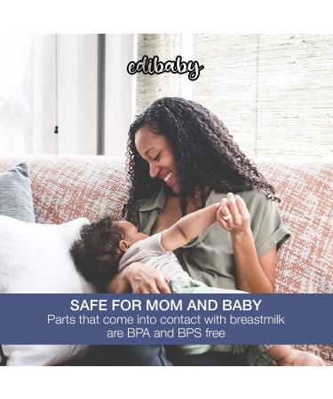 Edibaby Manual Breast Pump - 130 ml Ergonomic BPA-Free Soft & Comfortable Breast Pump Collector for Moms - Buy Online on GoSupps.com