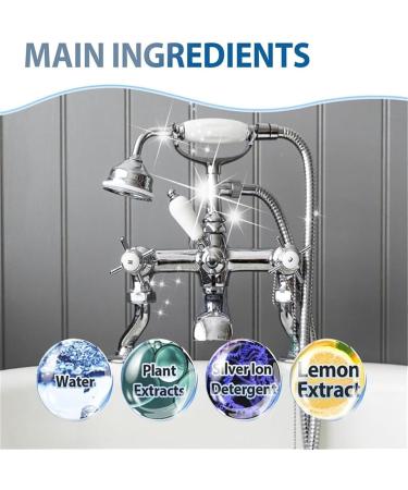 Bolac Bathroom Cleaner Bolac Bathroom Foam Cleaner Multi Function Rinse Free Cleaning Spray for Urinals Sinks Floors Glass Mirrors Bathtubs (1pcs) - Buy Online on GoSupps.com