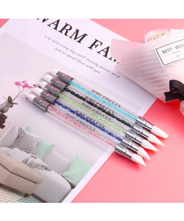 Frcolor 5pcs GEL Nail Art Pen Set | Silicone Head Carving Brushes | Acrylic Handle Salon Tools for Professional Nail Design - Buy Online on GoSupps.com