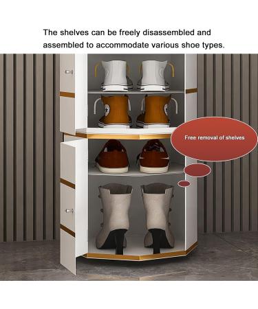 Revolving Shoe Cabinet Rotating Shoe Rack Tower 360 Stylish Household Vertical Narrow Bucket Shoe Shelf Large Capacity Wooden Shoes Rack Organizer Storage Cabinets (Color : 6-Layer S 9 layer - Buy Online on GoSupps.com