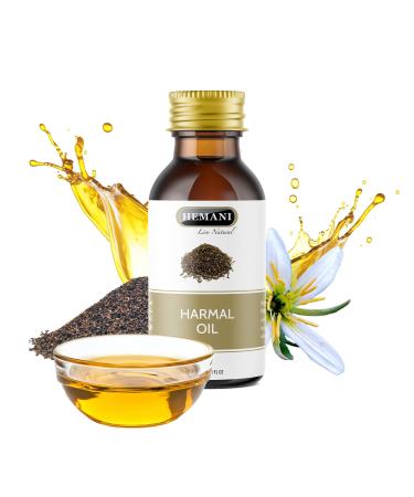 Hemani Harmal Oil 30mL Peganum Harmala Natural Oil for Skin & Hair Care Non-GMO Cold-Pressed Premium Quality Multi-Purpose Use.