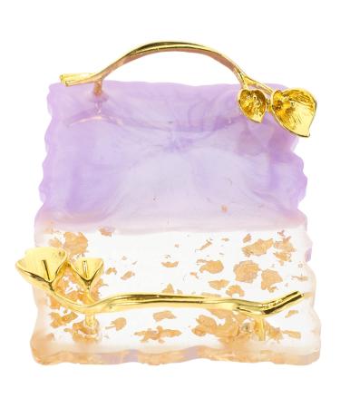 Gogogmee Elegant Mirrored Nail Polish Palette Makeup Mixing Tray Display Stand for Manicure Supplies