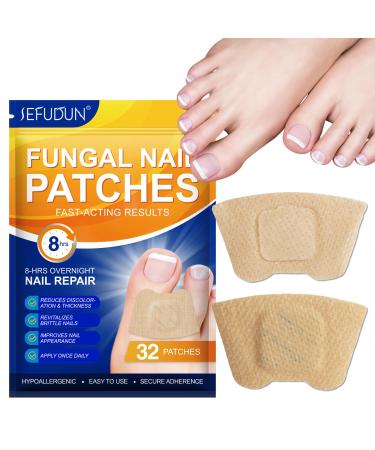 Toenail Fungus Treatment Extra Strength - 32 Patches Nail Fungus Treatment for Toenail Toe Nail Fungus Treatment Extra Strength Nighttime Fungal Nail Patches Visible Results in 8 Hours