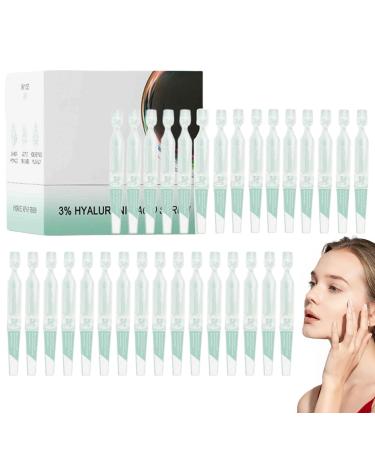Bsbkoj Hyaluronic Acid Tube Face Moisturizing Hyaluronic Acid 1.2ml X 30 Pieces Non-Greasy Women's Skin Care for Friends Family Locking Moisture and Helping Reduce Appearance
