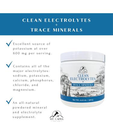 Mt. Capra Clean Electrolytes + Trace Minerals | Whole Food Minerals from Grass-Fed Goat Milk | Hydrating and Easy to Mix | 30 Servings - 10.6 oz - Buy Online on GoSupps.com