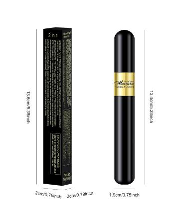 FREEORR 2-in-1 Black Volume & Length Mascara - Quick Dry, Waterproof & Smudgeproof - Natural Lengthening & Volume - Cruelty-Free - 0.317 oz - Buy Online on GoSupps.com