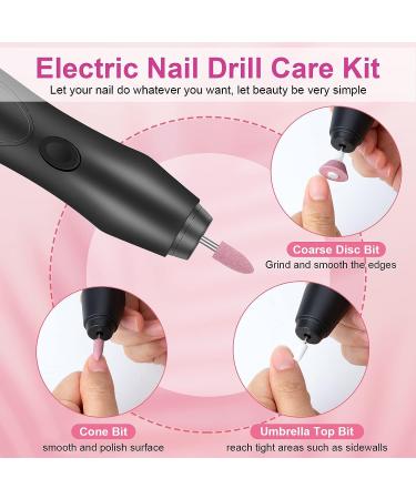 Linkax Electric Nail Drill and Grinder Kit - Portable Manicure Tools for Grooming and Polishing Nails at Home - Perfect Gifts for Women and Kids - Buy Online on GoSupps.com
