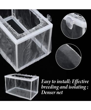 2 Pack Fish Breeding Box - Nylon Fry Hatchery Mesh with Suction Cups - Small & Big Sizes - Buy Online on GoSupps.com