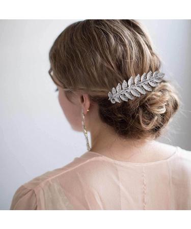 40 Pack Silver Rhinestone Hair Combs & Pins Set - Wedding Headpiece Accessories for Women & Brides - Buy Online on GoSupps.com