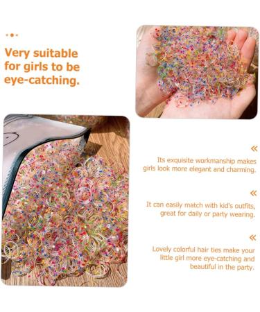 FRCOLOR 2 Hair Ring Small Rubber Bands Girl Ponytail Holder Toddler Elastic Hair Ties Small Hair Ties Hair Tie Holder Ponytail Holder Tie Hair Styling Tie Hair Scrunchies Child Mini Braid - Buy Online on GoSupps.com