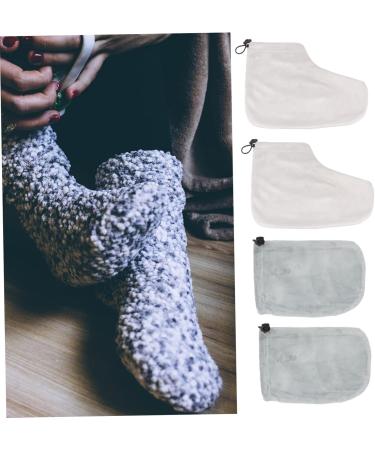 VALICLUD Lot De 2 Set De Paires De Couvre-pieds En Cire Et Moufles En Coton Isolant Thermiques Taille Unique Pour Th rapie La Paraffine Usage Maison Et Spa - Buy Online on GoSupps.com
