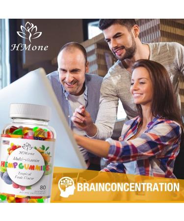 3 Packs Organic Hemp Gummies Extra Strengthen High Potency with Pure Hemp Oil Extract Vegan Edible Bear Candy - Non-GMO Vegan Low Sugar - Buy Online on GoSupps.com