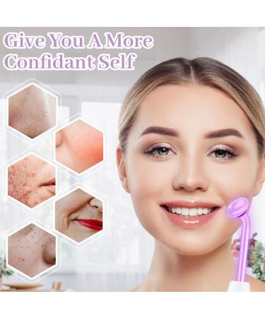 Buy Tumakou High Frequency Stab Face Device - Purple Acne Treatment Wrinkle Reduction & Skin Tightening - 4 Argon Rods Facial Therapy Massage Tool - Buy Online on GoSupps.com
