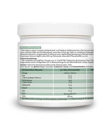 Buy Rutin X Tatar Buckwheat Crisp Zinc-Rich Wellness & Immune Support Snack 240g | International Shipping Available - Buy Online on GoSupps.com