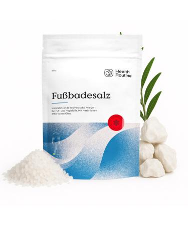 Health Routine Fusbadezals Sels de bain pour les pieds avec huile d arbre th Pour le soin et l hygi ne des pieds base d ingr dients 100% naturels (1 Pack)