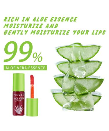 6 PCS Aloe Vera Lip Tint Stain Set - Moisturizing Waterproof Mini Liquid Lipstick | Long-lasting Korean Matte Lip Tint | Non-Sticky Plump Lip Gloss - LemonSac Velvet Lip Stain | Tinta De Labios - Buy Online on GoSupps.com