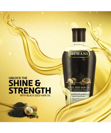 Hemani Black Seed Hair Oil 200ml - Promote Hair Growth & Healthy Hair International Shipping - Buy Online on GoSupps.com