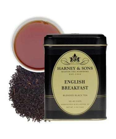 Harney & Sons Black Tea English Breakfast Blended 4 oz (112 g) - Buy Online on GoSupps.com