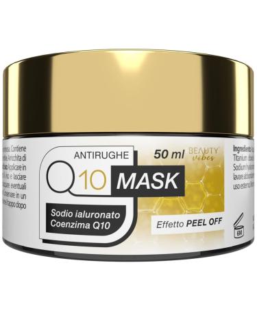 Aloha Labs Q10 MASK MakeUp Peel Off AntiAging Water Resistant Enriched with Sodium Hyaluronate and Coenzyme Q10 AntiWrinkle Facial Mask for Women 50ml