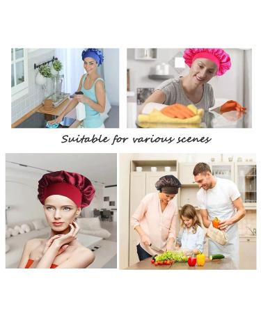 Satin Bonnet for Black Women - Silk Sleep Cap for Curly Hair (4 Pcs) - Buy Online on GoSupps.com