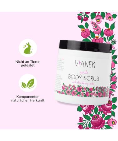Vianek Smoothing Body Peeling - Natural Vegan Scrub for Back Pimples Impure Skin & Ingrown Hair - 265g - Buy Online on GoSupps.com