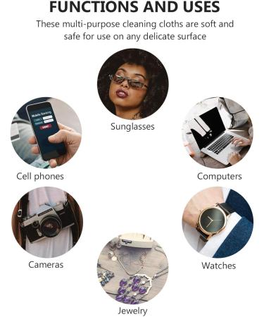 Buy 100pcs Glasses Cleaning Cloth - Lens & Screen Cleaning Cloth for Crystal Clear Vision | International Shipping Available - Buy Online on GoSupps.com