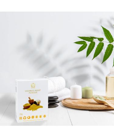 LICOFUL Licorice Root Powder 100g - Non GMO - Skin Brightening - Peeled Liquorice Powder - Buy Online on GoSupps.com