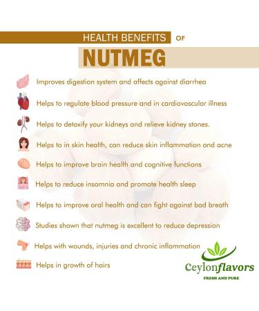 Premium Whole Nutmeg: Aromatic Spice for Culinary Delights - Buy Online on GoSupps.com