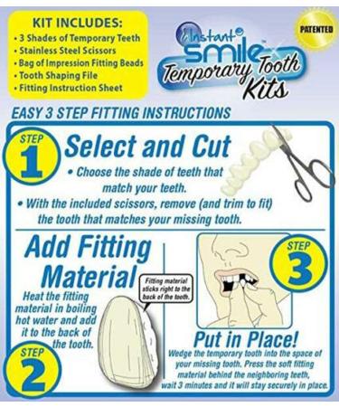 Instant Smile Multi-Shade Temporary Tooth Repair Kit - Patented Solution - Buy Online on GoSupps.com
