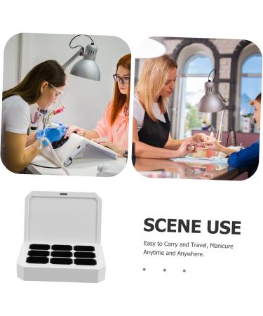  Ipetboom Ipetboom Solid Gel Nail Polish Palette Travel Nail Polish Storage Puck Portable Nail Polish Holder Divider Box Gel Nail Polish Palette Small Container for Nail Art - Buy Online on GoSupps.com