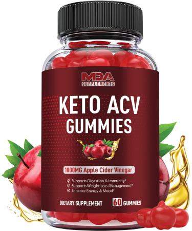 Keto ACV Gummies Advanced Weight Loss  Apple Cider Vinegar Gummies  ACV Keto Gummies for Weight Loss - 1000mg  Supports Detox & Cleanse  Digestion  and Increase Energy Level - Organic ACV Gummy