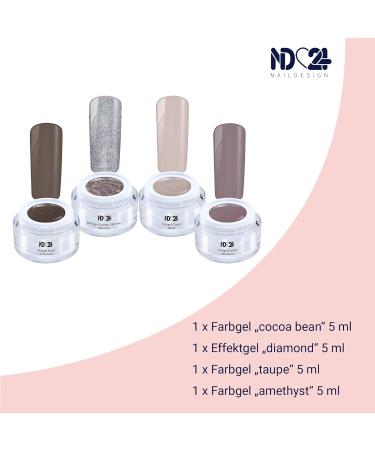 En Vogue Collection Set - Color Effect Gel for Gel Nails - Made in Germany (4 x 5ml) | International Shipping Available - Buy Online on GoSupps.com