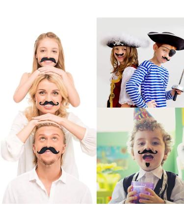48 PCS Fake Moustache False Moustache for Adults Moustaches Self-Adhesive False Beards and Moustaches for Masquerade Party Favor Birthday Party and Performance - Buy Online on GoSupps.com
