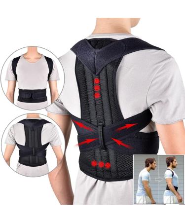 ZUIAI Posture Corrector Back Brace Clavicle Support Stop Slouching Hunching Adjustable Trainer(L) Large B - Buy Online on GoSupps.com