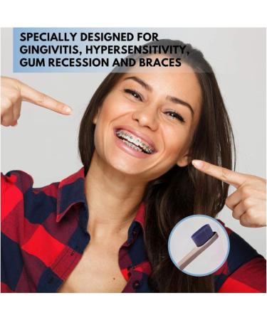 Natureverr Bamboo Toothbrushes - Eco-Friendly Biodegradable Natural Wooden Charcoal Toothbrush Set (4 Pieces) for Daily Use - Buy Online on GoSupps.com