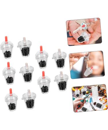 EXCEART 2 Sets Mini Pearl Milk Tea Photo Booth Props Milk Cup Pendant Charm Decoden Phone Accessories Mold 3.5X3.5cm As Shown - Buy Online on GoSupps.com