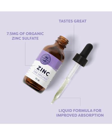 Vergy Zinc Drop Test 55ml | High Dose Liquid Zinc - 27 Portions | Antioxidant Sugar-Free Gluten-Free Vegan Keto/Paleo - Buy Online on GoSupps.com