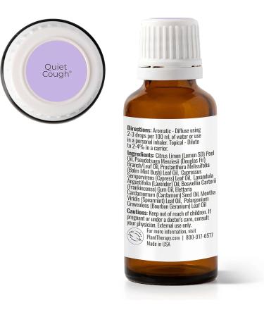 Plant Therapy Quiet Cough KidSafe Essential Oil Blend 30 mL - 100% Pure Therapeutic Grade for Kids International Shipping Available - Buy Online on GoSupps.com