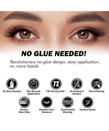 Self Adhesive Eyelashes Kit - 156 PCS EASITENSION DIY Reusable Lash Clusters | No Glue No Remover Residue-Free - Buy Online on GoSupps.com