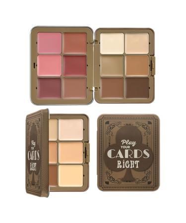 Palette de blush anti-cernes cr me Surligneur de contour longue dur e | Palette de fard joues et de contour du visage 12 couleurs | Maquillage lisse et m langeable | Teinture naturelle des joues p