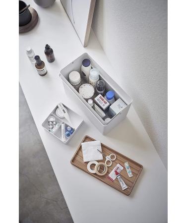 YAMAZAKI Home Three Tiered First Aid Box Steel + Wood Organizer - White - Buy Online on GoSupps.com