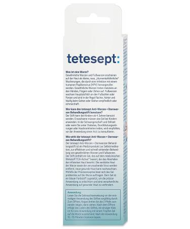 Tetesept Anti-Warts Treatment Pen - Fast & Effective Wart Removal for Hands & Feet - 2g - Buy Online on GoSupps.com