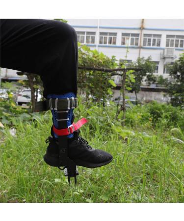 Tree Climbing Spike Set - Adjustable Safety Belt with Lanyard Rope and Rescue Gear - Blue Color - ET-OUTDOOR002-RAW - Buy Online on GoSupps.com