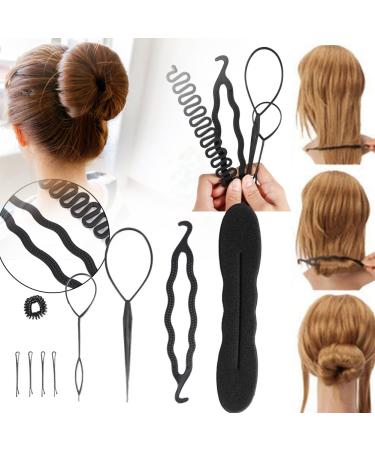 Hair Knot Maker & Topsy Tail Tool - 9-Piece Magical Hair Styling Set for Women & Girls - Perfect for Easy Ponytails & Creative Styles - Buy Online on GoSupps.com