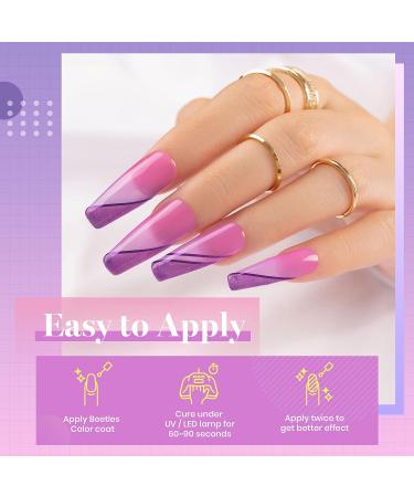 Beetles 6 Pcs Temperature Colour Changing Gel Nail Polish Set - Glitter Phantom Chameleon Shades - Soak Off UV LED - Christmas Manicure Kit - Buy Online on GoSupps.com