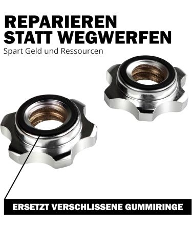 Sporzilla Rubber Rings for Star Closures | 25mm & 30mm | 10-Piece Set | Durable Replacement for Dumbbell & Barbell Rings | Sustainable Spare Part - Buy Online on GoSupps.com