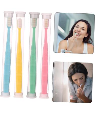Frcolor 4-Piece Children's Micro Toothbrush Set | Soft Bristle Travel Toothbrushes for Oral Hygiene - Buy Online on GoSupps.com